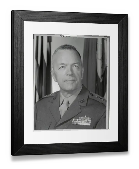 Framed Print : General Leonard F. Chapman Jr. in Uniformed Photograph Framed Print : General Leonard F. Chapman Jr. in Uniformed Photograph