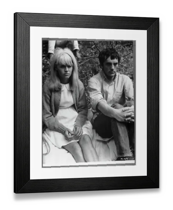 Framed Print : Terence Stamp & Carol White Sitting