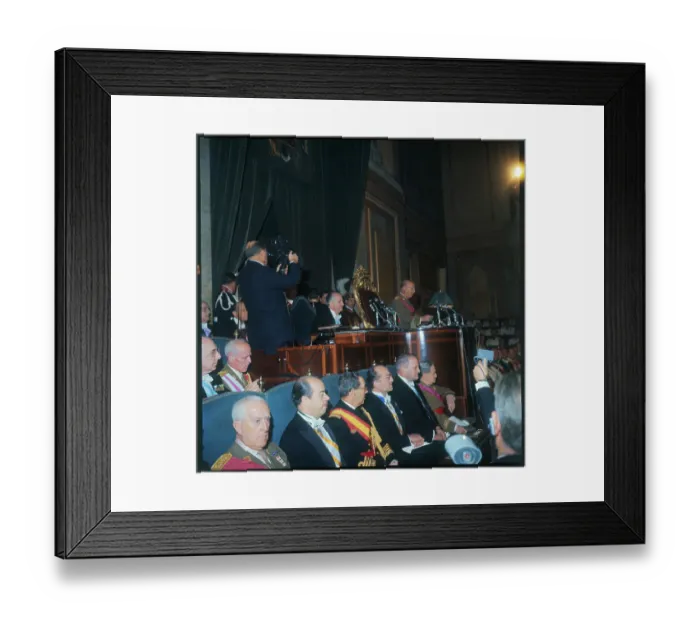 Framed Print : Francisco Franco Speaking to Parliament Framed Print : Francisco Franco Speaking to Parliament