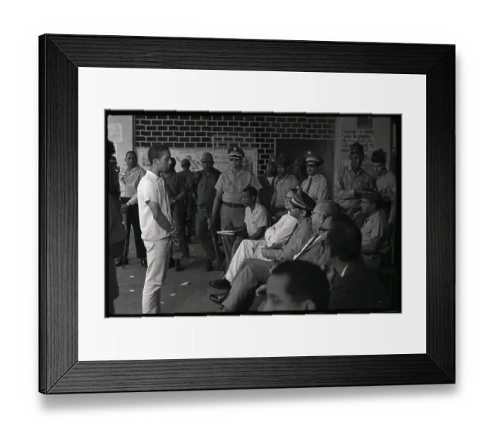 Framed Print : Student Being Interrogated at University Framed Print : Student Being Interrogated at University