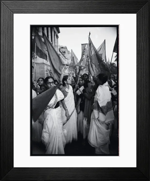 Framed Print : Citizens Protesting in Calcutta Framed Print : Citizens Protesting in Calcutta