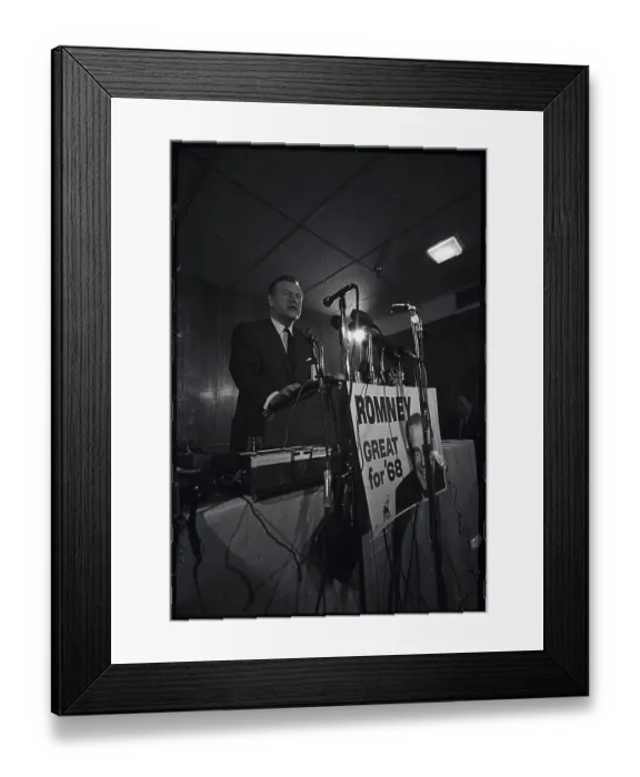 Framed Print : Nelson A. Rockefeller Speaking from Podium Framed Print : Nelson A. Rockefeller Speaking from Podium