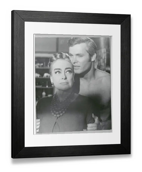 Framed Print : Joan Crawford and Ty Hardin