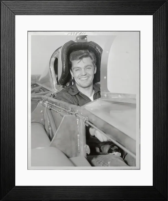 Framed Print : Craig Breedlove in Cockpit Framed Print : Craig Breedlove in Cockpit