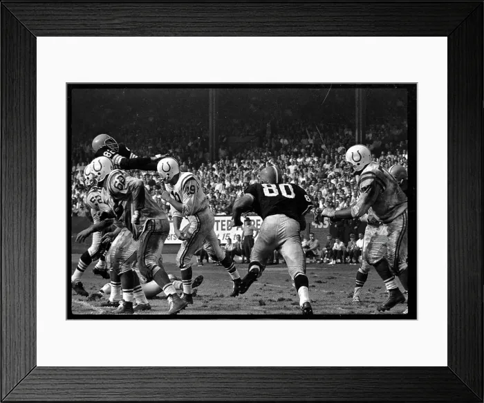 Framed Print : Johnny Unitas Throwing a Touchdown Pass Framed Print : Johnny Unitas Throwing a Touchdown Pass