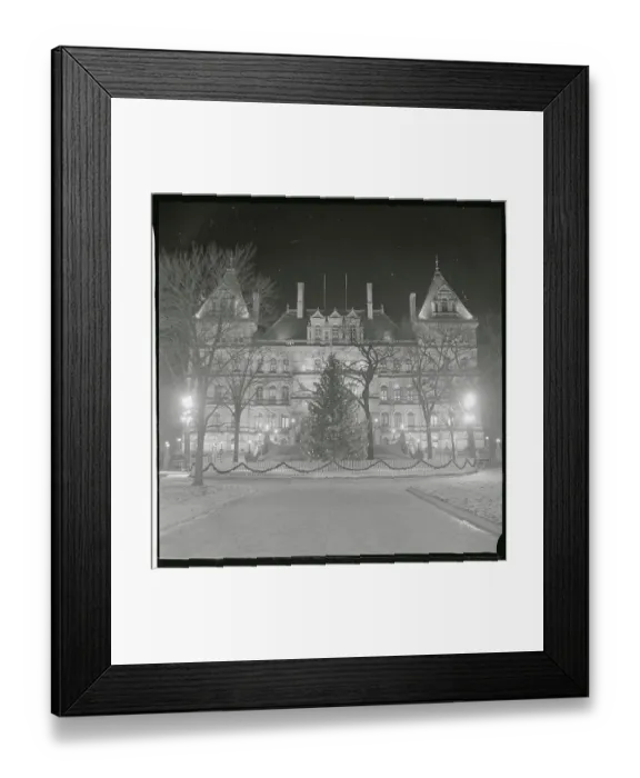 Framed Print : View of Christmas Tree Outside State Capitol Building Framed Print : View of Christmas Tree Outside State Capitol Building