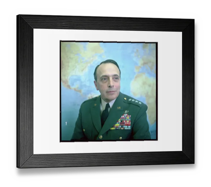 Framed Print : Portrait of Lyman Lemnitzer Framed Print : Portrait of Lyman Lemnitzer