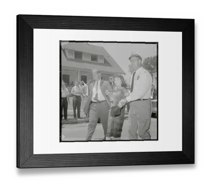 Framed Print : Protester Being Taken into Custody Framed Print : Protester Being Taken into Custody