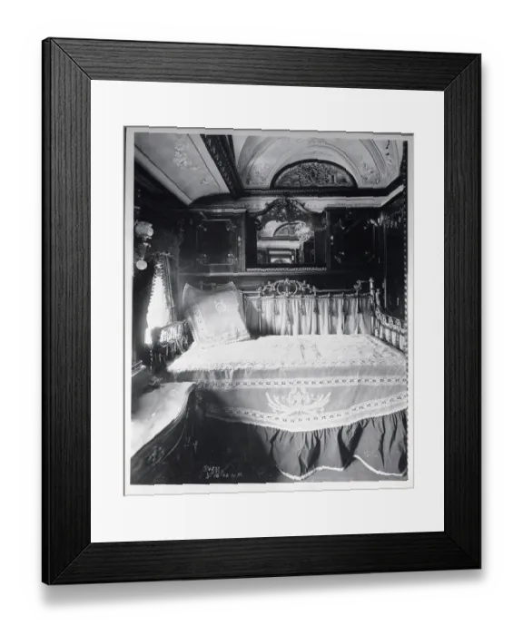 Framed Print : Bedroom in Charles Schwab's Private Railroad Car Framed Print : Bedroom in Charles Schwab's Private Railroad Car