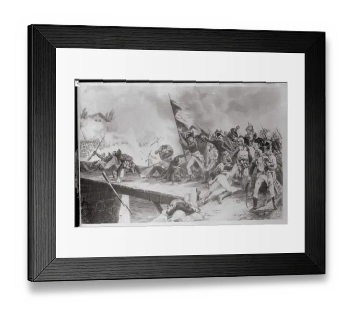 Framed Print : Soldiers in Massive War Scene Framed Print : Soldiers in Massive War Scene