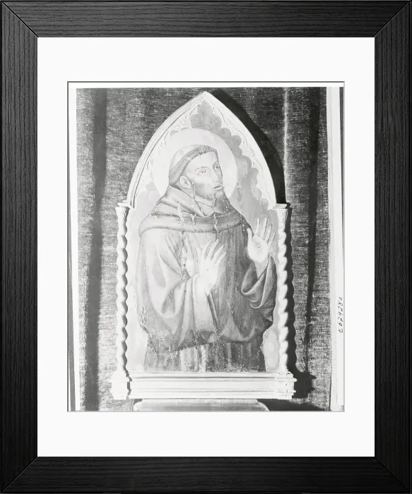 Framed Print : Antique Artwork Showing St. Francis of Assisi Framed Print : Antique Artwork Showing St. Francis of Assisi