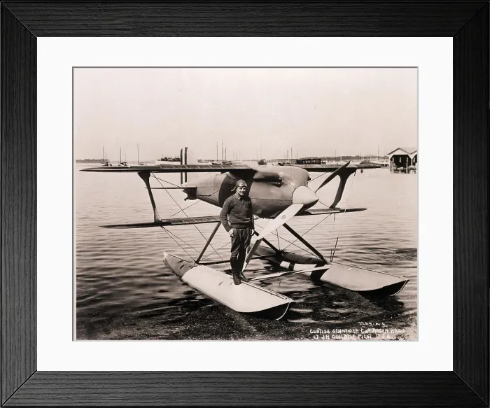 Framed Print : James Doolittle On His Curtis Racer Framed Print : James Doolittle On His Curtis Racer