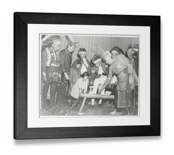 Framed Print : Reenactment of Treaty Signing Framed Print : Reenactment of Treaty Signing