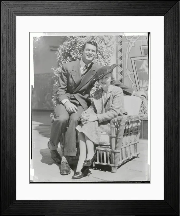 Framed Print : Portrait of Cary Grant and Virginia Cherrill Framed Print : Portrait of Cary Grant and Virginia Cherrill
