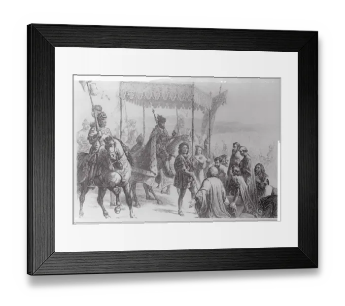 Framed Print : Charles the Eighth and Soldiers on Horseback Framed Print : Charles the Eighth and Soldiers on Horseback