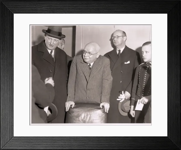 Framed Print : Dr. Hans Luther Arrives In Us As Amb Framed Print : Dr. Hans Luther Arrives In Us As Amb