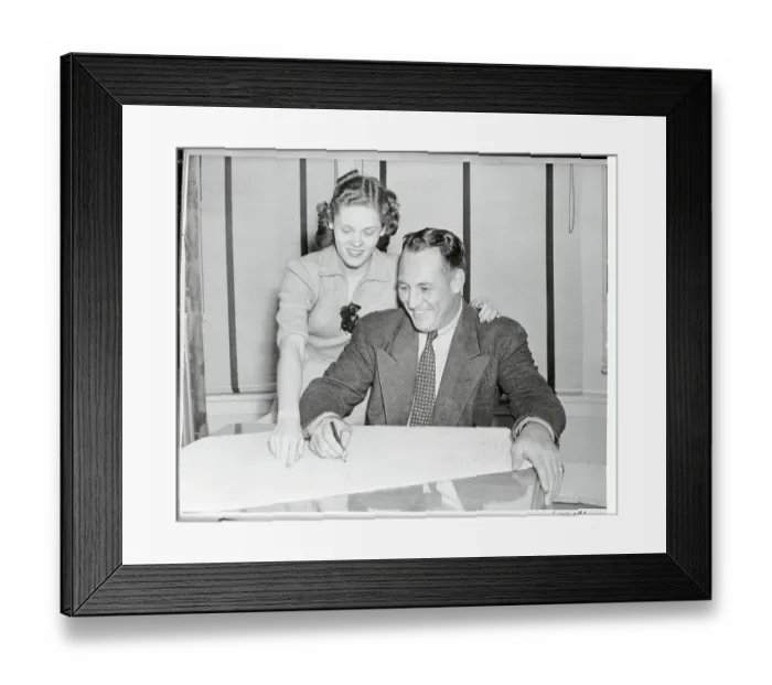 Framed Print : Red Grange and Wife Framed Print : Red Grange and Wife