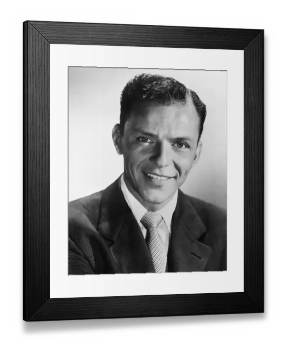 Framed Print : Head Shot Of Frank Sinatra Smiling Framed Print : Head Shot Of Frank Sinatra Smiling