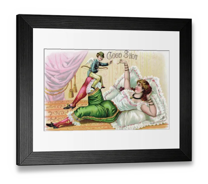 Framed Print : Cigar Box Label For Good Shot Cigars Framed Print : Cigar Box Label For Good Shot Cigars
