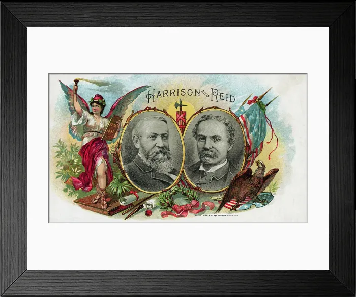 Framed Print : Cigar Box Label Of Harrison & Reid Framed Print : Cigar Box Label Of Harrison & Reid