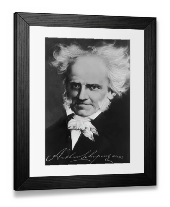 Framed Print : Portrait Of Arthur Shopenhouer Framed Print : Portrait Of Arthur Shopenhouer
