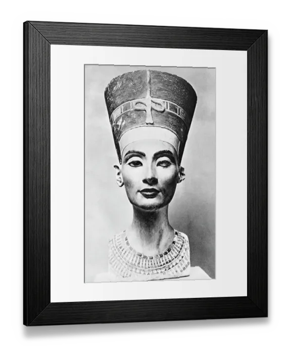 Framed Print : Limestone Bust of Queen Nefertiti Framed Print : Limestone Bust of Queen Nefertiti
