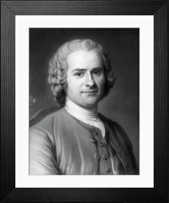 Framed Print : Portrait Of Jean Jacques Rousseau