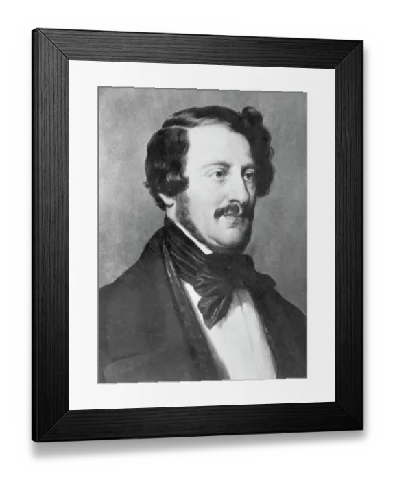 Framed Print : Portrait Of Gaetano Donizetti Framed Print : Portrait Of Gaetano Donizetti