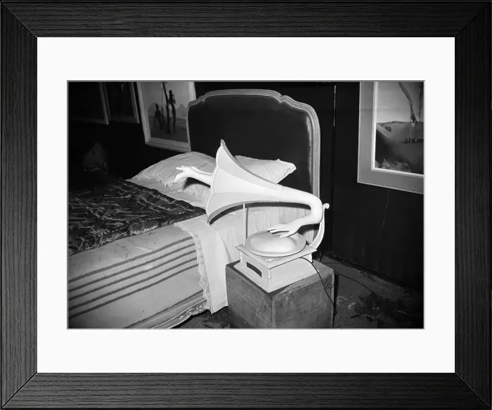 Framed Print : Bed Chamber Music by Salvador Dali Framed Print : Bed Chamber Music by Salvador Dali