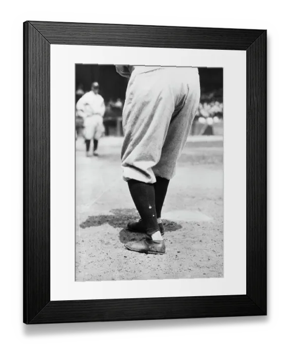 Framed Print : Babe Ruth'S Feet As He Faces Pitcher Framed Print : Babe Ruth'S Feet As He Faces Pitcher