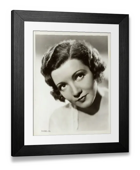 Framed Print : Claudette Colbert Looking Up Framed Print : Claudette Colbert Looking Up