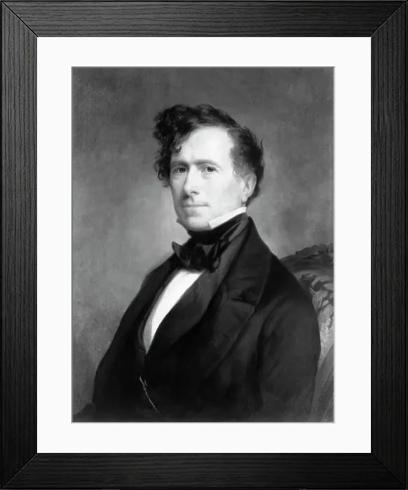 Framed Print : Portrait Of President Franklin Pierce Framed Print : Portrait Of President Franklin Pierce