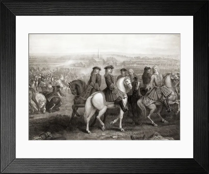 Framed Print : Painting Of Battle Of Blenheim Framed Print : Painting Of Battle Of Blenheim