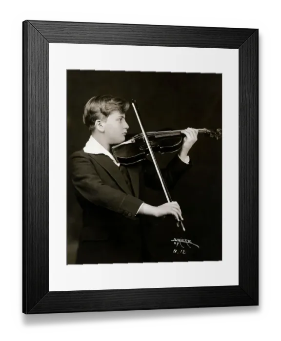 Framed Print : Yehudi Menuhin Playing Violin At 14 Framed Print : Yehudi Menuhin Playing Violin At 14