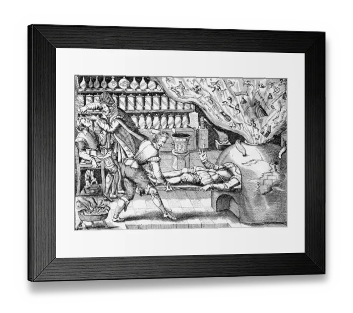 Framed Print : Matthias Gruether Doctor Healing Fantasy