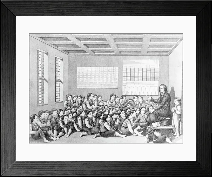 Framed Print : Frederick Frobel Teaching A Class Framed Print : Frederick Frobel Teaching A Class