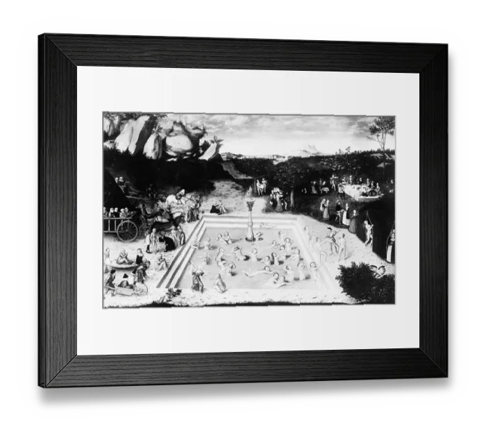 Framed Print : The Fountain Of Youth Painting Framed Print : The Fountain Of Youth Painting
