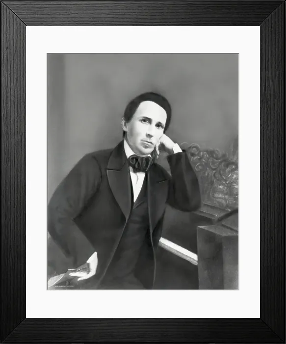 Framed Print : Stephen Collins Foster Song Writer Framed Print : Stephen Collins Foster Song Writer