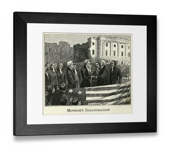 Framed Print : James Monroe'S Presidential Inauguration Framed Print : James Monroe'S Presidential Inauguration