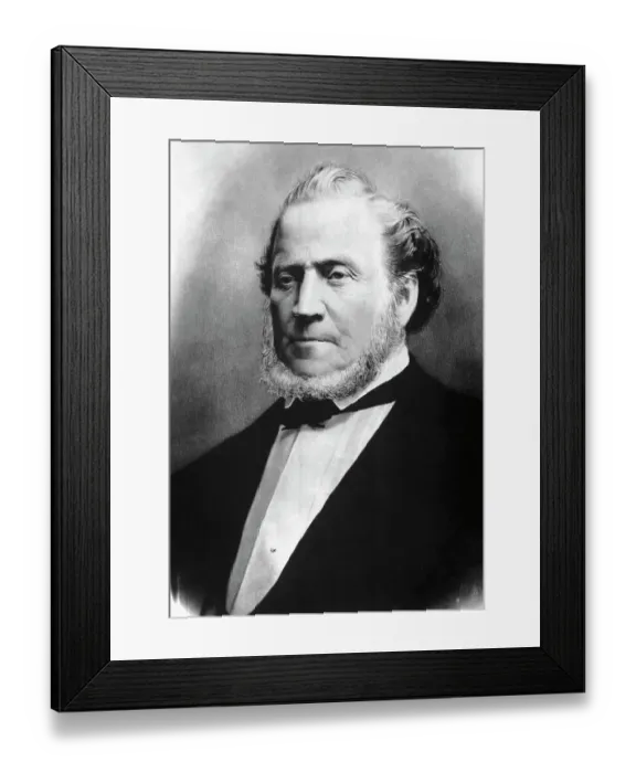 Framed Print : Lithograph Of Brigham Young Framed Print : Lithograph Of Brigham Young