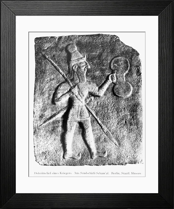Framed Print : Hittite Warrior Of Sendschirli Schamial Framed Print : Hittite Warrior Of Sendschirli Schamial
