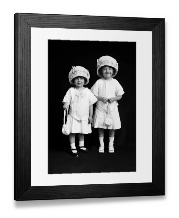 Framed Print : Two Children Of New York Society