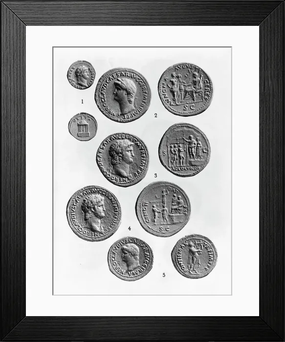 Framed Print : Roman Money At Time Of Nero