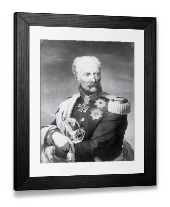 Framed Print : Gebhard Von Blucher, Prussian Field Gene Framed Print : Gebhard Von Blucher, Prussian Field Gene