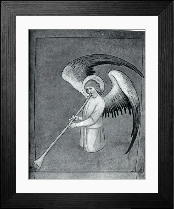 Framed Print : Shepard Horn By An Angel