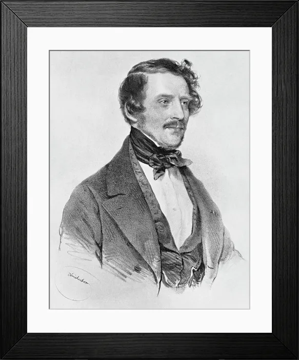 Framed Print : Italian Operatic Composer Donizetti Framed Print : Italian Operatic Composer Donizetti