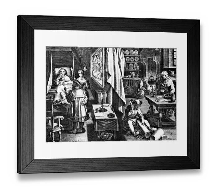 Framed Print : Curing Of Syphillis In The 16Th Century