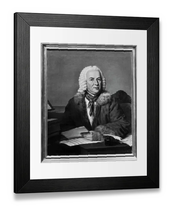 Framed Print : Portrait Of Johann Sebastian Bach Framed Print : Portrait Of Johann Sebastian Bach