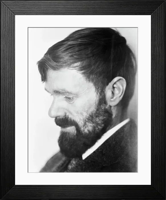 Framed Print : Portrait Of D H Lawrence In Profile
