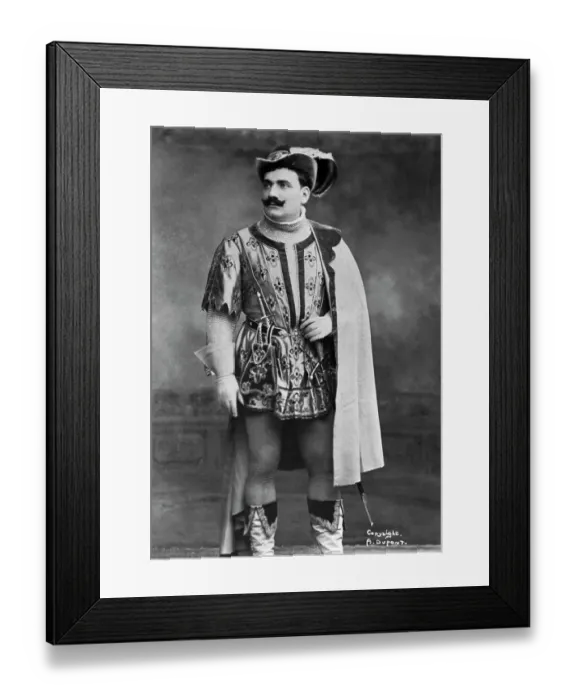 Framed Print : Enrico Caruso In Costume Framed Print : Enrico Caruso In Costume